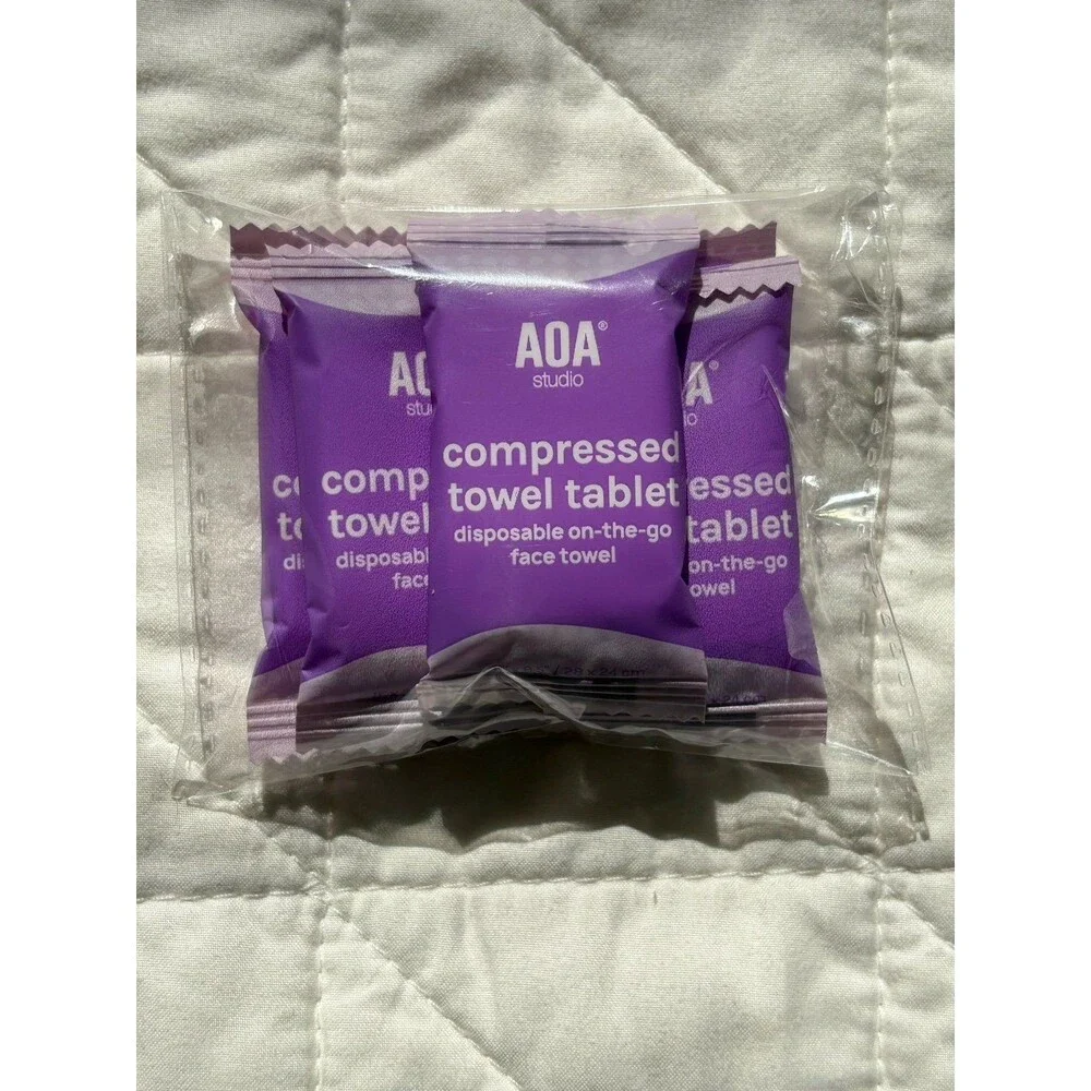 AOA Studio Compressed Towel Travel Bundle - 1 Bath and 5 Face Towels - Picture 5 of 5